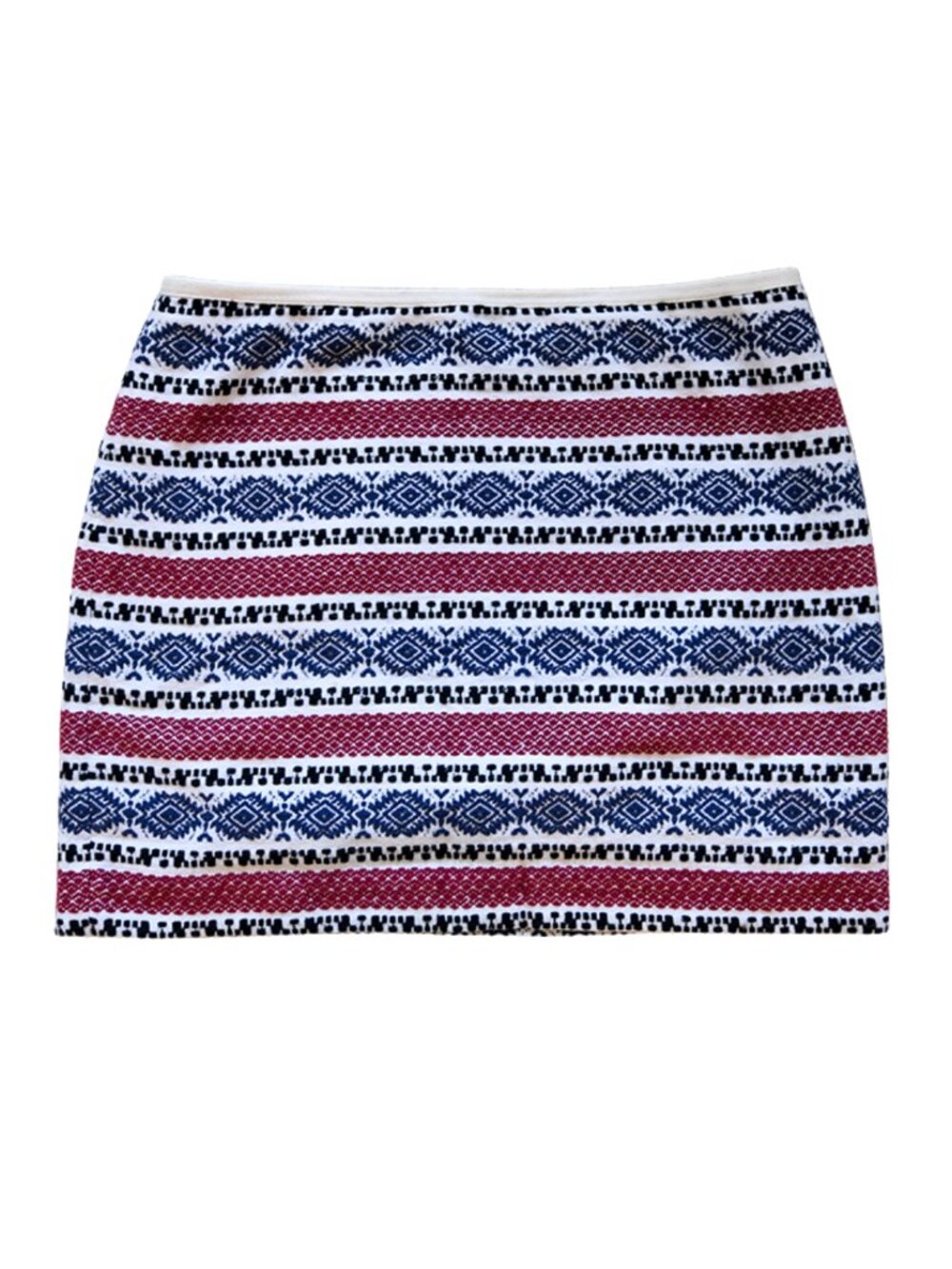 ✨ Madewell Gamine Jacquard Embroidered Striped Mini Skirt Size 10✨